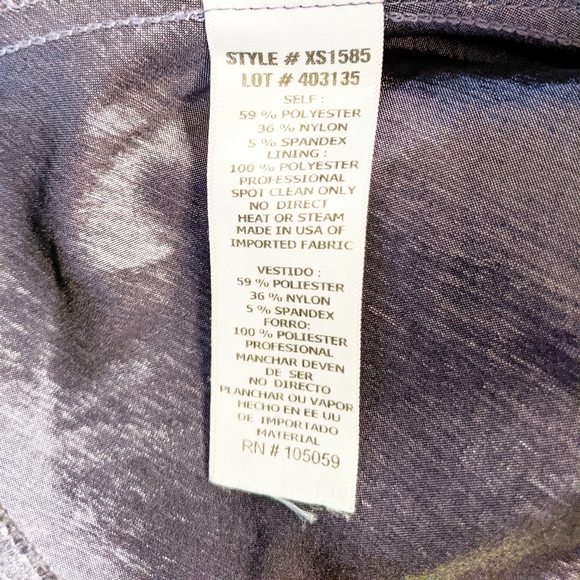 XSCAPE PURPLE Mermaid Rhinestone/Beaded Gown Sz 8 - Picture 16 of 16